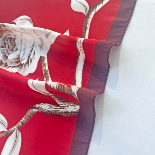 FONYVE Silk Scarfs for Women Lightweight, Fashion Head Scarf, Satin Hair Wrap for Sleeping 27.5 × 27.5 inches - Image 3
