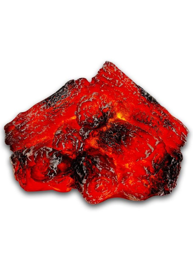 Bestview LED Simulation Charcoal Flame Lamp Fake Campfire Night Light, 3D Fake Fireplace Fire Pit Firewood Lamp with Realistic Log Flameless Candle Battery Operated, Halloween Christmas Decorations - Image 1