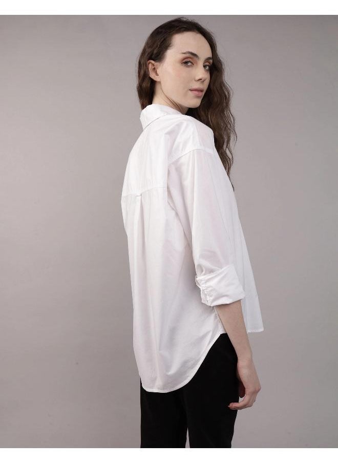 American Eagle - AE Perfect Button-Up Shirt - Image 1
