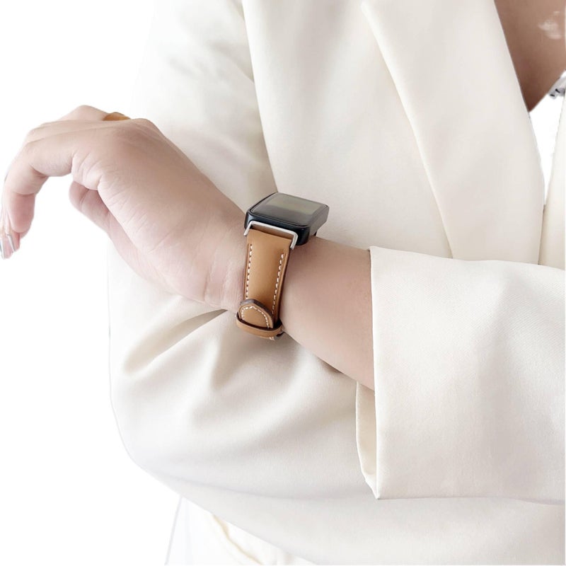 Leather Compatible with Huawei Watch Smartwatch Band for daily smartwatch wear and replacement strap Red Colour Everyday Use Home Use Travel Use - Image 5