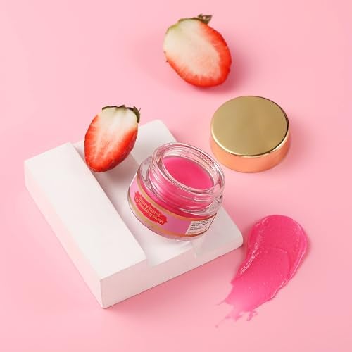 RYLLZ ESSENTIALS Berry Burst Lip Sleeping Mask | with Candillila Wax, Shea Butter, Cocoa Butter, Carnauba Wax, Kojic Acid, Ceramide & Hyaluronic Acid| for Pigmented, Chapped, Dark & Dry Lips | 10 ml - Image 3