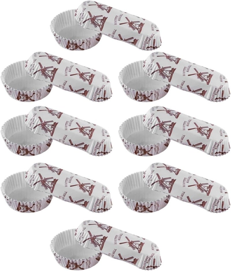 200pcs Cake Muffin Liners and Bread Baking Cups, High-temperature Resistant Pet Paper Cupcake Wrappers, and Boat Shape, Bakery Supplies for Home and Professional Baking - Image 1