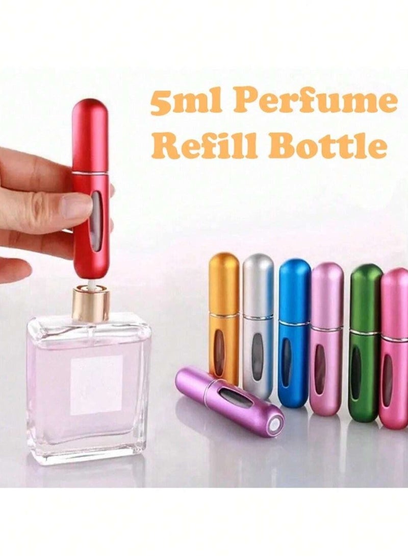 Shein Refillable Perfume Bottle 5ml – Portable Travel Perfume Spray Atomizer – 3 Pieces ( Color May Vary ) - Image 2