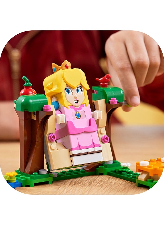 Super Mario Adventures With Peach Starter Course Building Kit; Collectible Toy Playset Featuring Peach, Yellow Toad, Lemmy And Lava Bubble Figures, Fun Gift For Kids Aged 6 And Over (354 Pieces) 71403