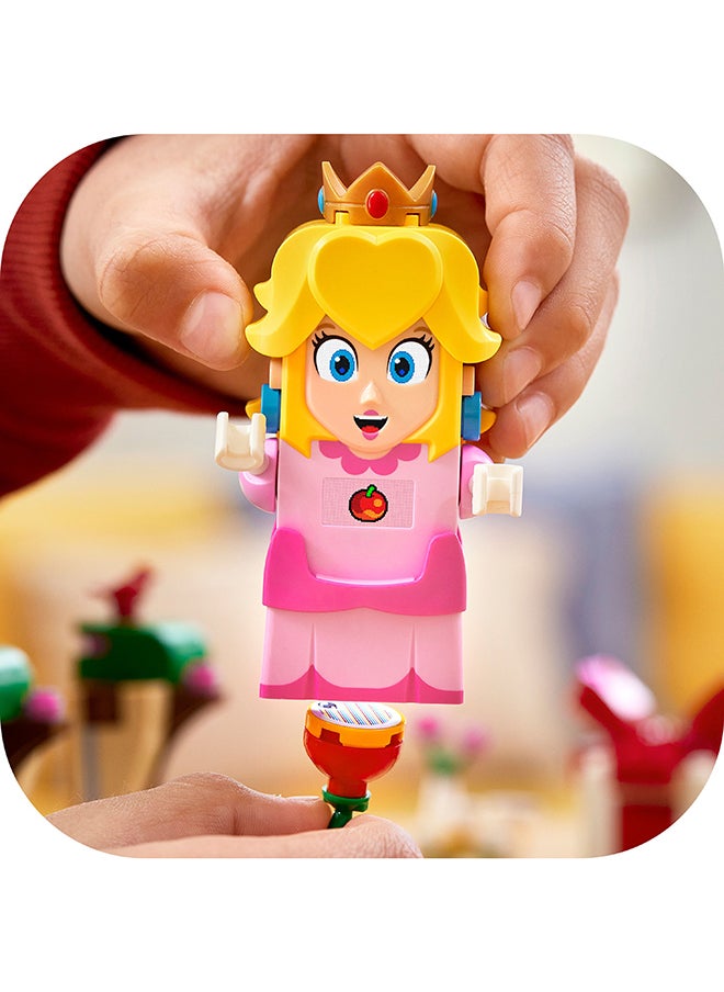 Super Mario Adventures With Peach Starter Course Building Kit; Collectible Toy Playset Featuring Peach, Yellow Toad, Lemmy And Lava Bubble Figures, Fun Gift For Kids Aged 6 And Over (354 Pieces) 71403
