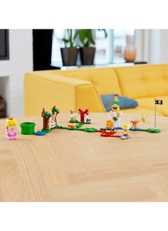 LEGO Super Mario Adventures With Peach Starter Course Building Kit; Collectible Toy Playset Featuring Peach, Yellow Toad, Lemmy And Lava Bubble Figures, Fun Gift For Kids Aged 6 And Over (354 Pieces) 71403  - Image 4