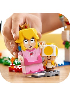 LEGO Super Mario Adventures With Peach Starter Course Building Kit; Collectible Toy Playset Featuring Peach, Yellow Toad, Lemmy And Lava Bubble Figures, Fun Gift For Kids Aged 6 And Over (354 Pieces) 71403  - Image 5