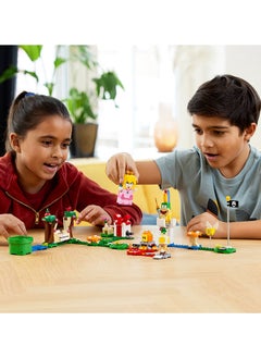 LEGO Super Mario Adventures With Peach Starter Course Building Kit; Collectible Toy Playset Featuring Peach, Yellow Toad, Lemmy And Lava Bubble Figures, Fun Gift For Kids Aged 6 And Over (354 Pieces) 71403  - Image 2