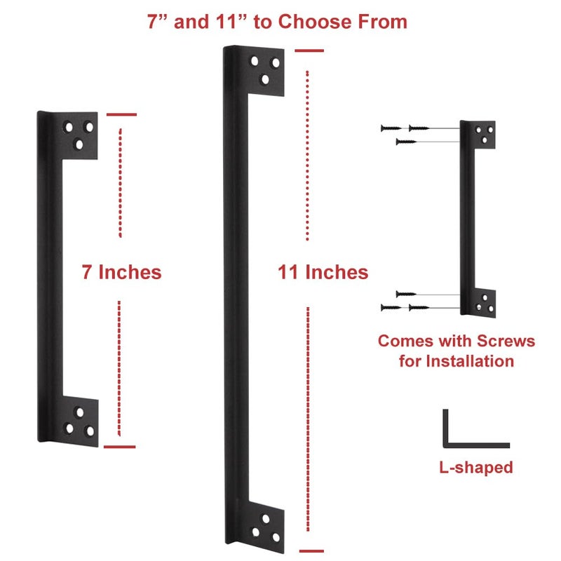 Mosecyou Door Latch Guard Plate  Outswing Door Security Protector  Door Latch Shield  Cover To Block Access To The Door Lock/Deadbolt Latch (7 In. - 1Pack) - Image 3