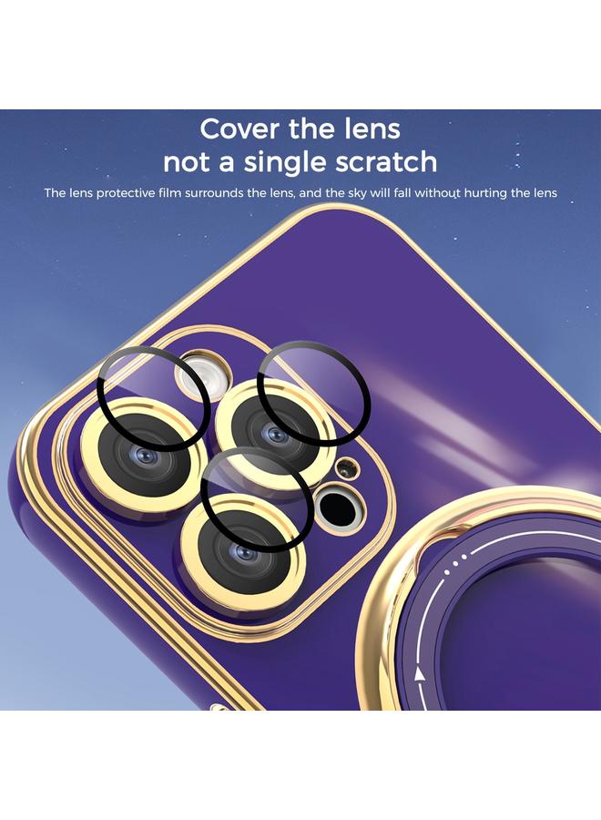 Zaboon Case For iPhone 13 Pro Max Multifunction Electroplating MagSafe Holder Phone Case - Image 5