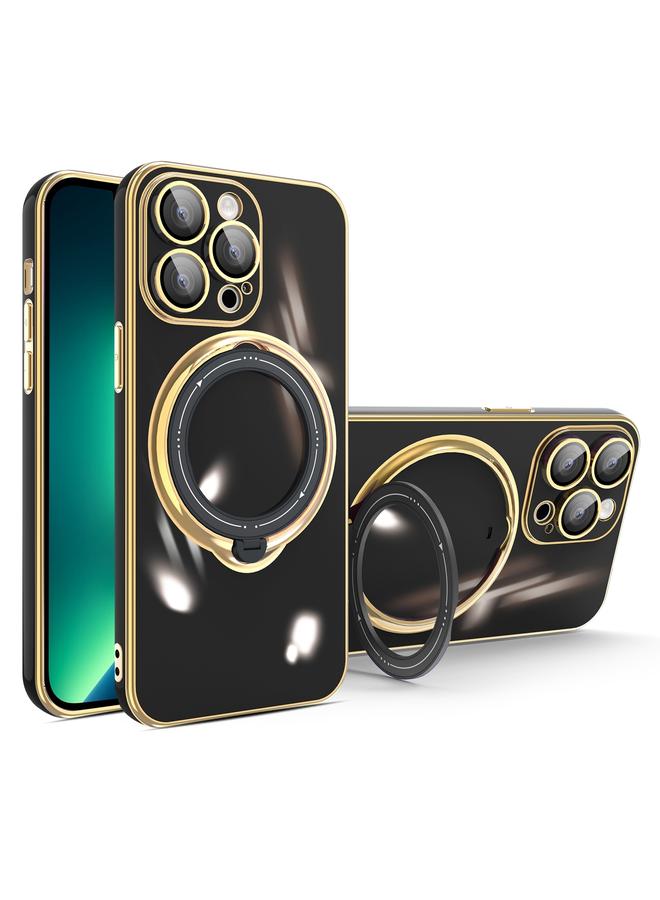 Zaboon Case For iPhone 13 Pro Max Multifunction Electroplating MagSafe Holder Phone Case - Image 1