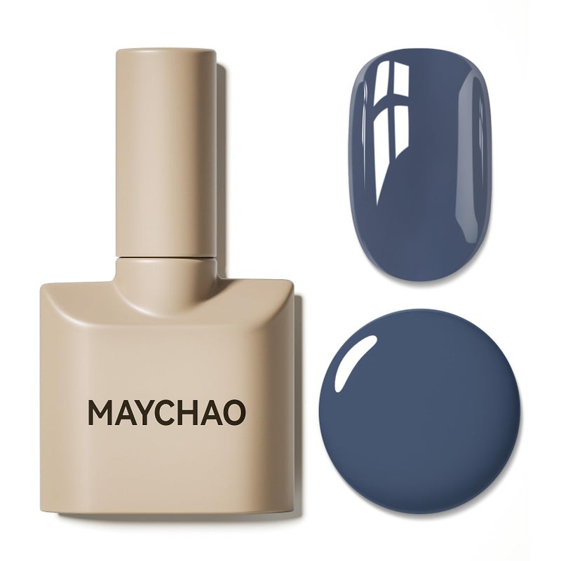 MAYCHAO 15ML Gel Nail Polish 1Pc Blue Haze Gel Polish Soak Off UV LED Nail Polish Nail Art Starter Manicure Salon DIY at Home, 0.5 OZ - Image 1