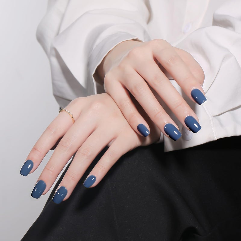 MAYCHAO 15ML Gel Nail Polish 1Pc Blue Haze Gel Polish Soak Off UV LED Nail Polish Nail Art Starter Manicure Salon DIY at Home, 0.5 OZ - Image 3