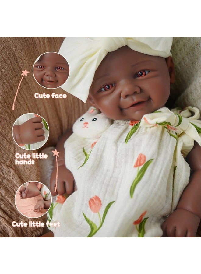 KUICEO Reborn Baby Dolls That Lifelike -16.5 inch Full Body Silicone Sleeping Baby Girl Handmade Face Realistic Body Details for Children Gift - Image 3