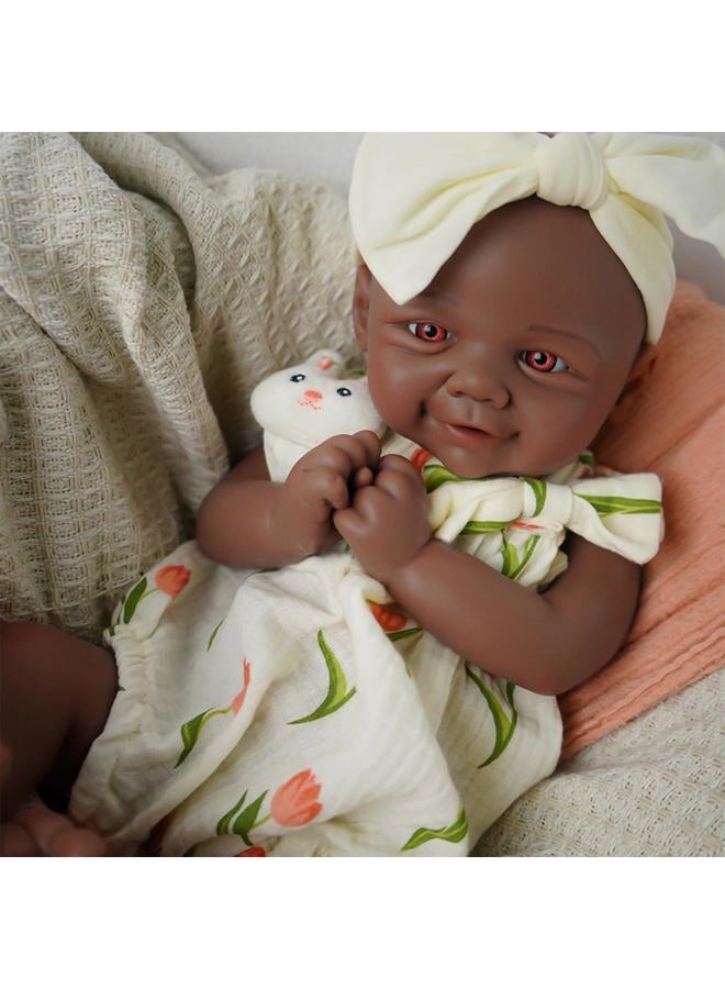 KUICEO Reborn Baby Dolls That Lifelike -16.5 inch Full Body Silicone Sleeping Baby Girl Handmade Face Realistic Body Details for Children Gift - Image 2