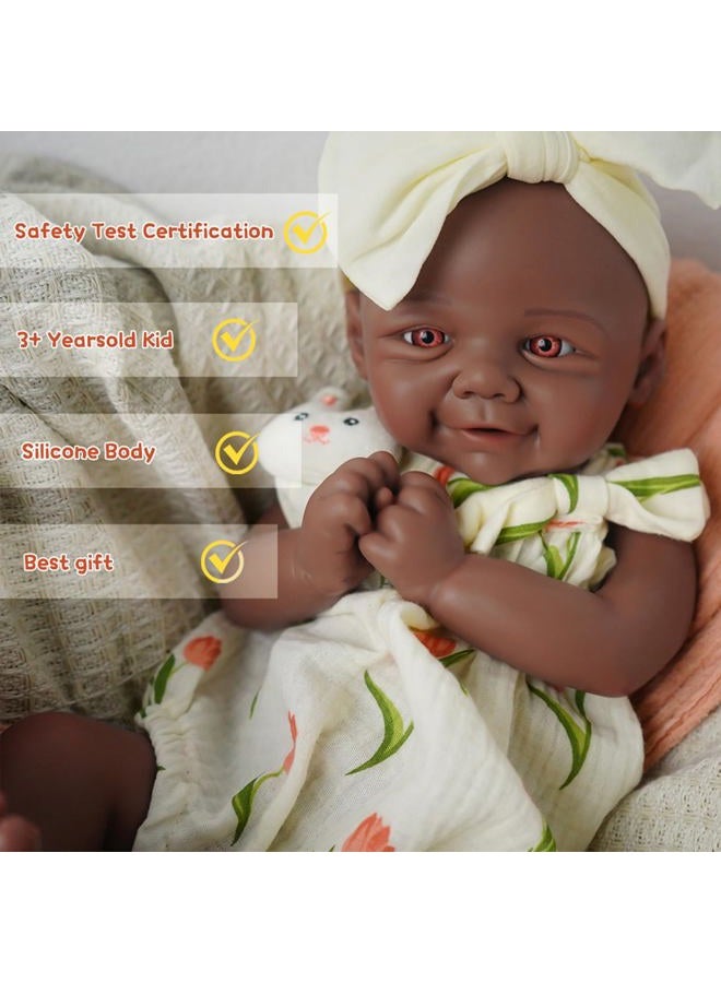 KUICEO Reborn Baby Dolls That Lifelike -16.5 inch Full Body Silicone Sleeping Baby Girl Handmade Face Realistic Body Details for Children Gift - Image 4