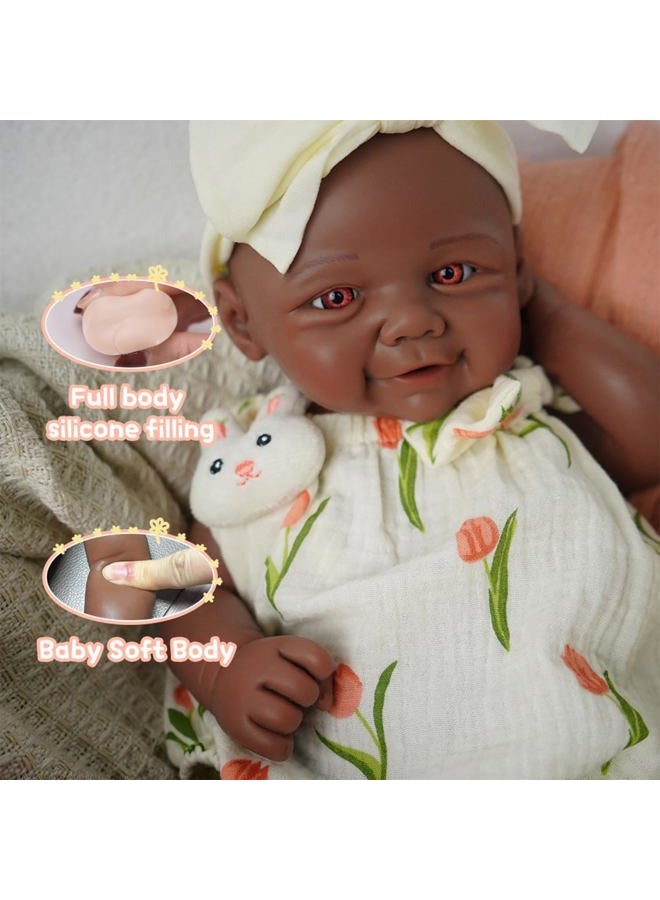 KUICEO Reborn Baby Dolls That Lifelike -16.5 inch Full Body Silicone Sleeping Baby Girl Handmade Face Realistic Body Details for Children Gift - Image 5