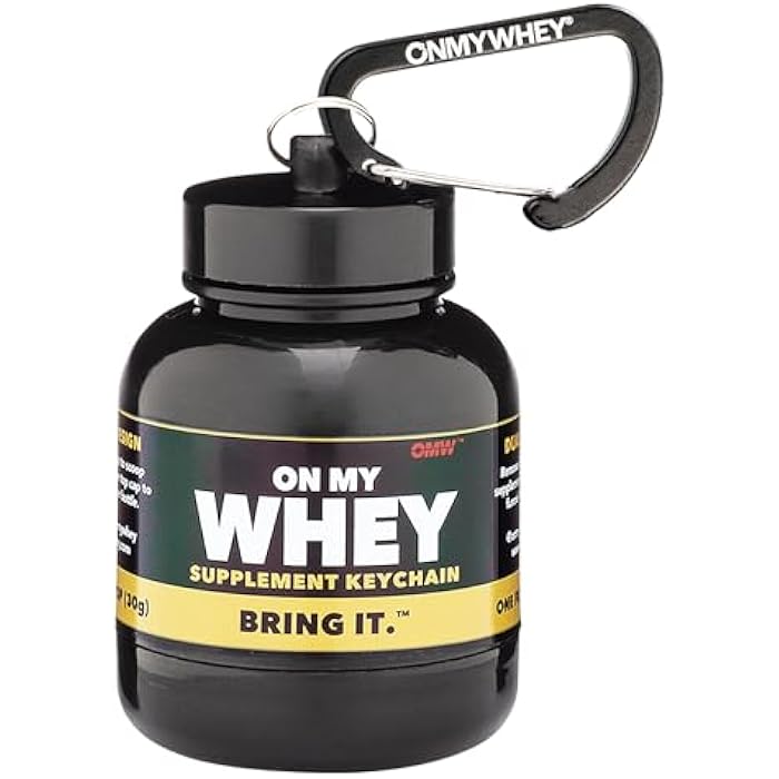 OnMyWhey - Protein Powder and Supplement Funnel Keychain, Portable to-Go Container for The Gym, Workouts, Fitness, and Travel - TSA Approved, Classic 3-Pack - Image 5