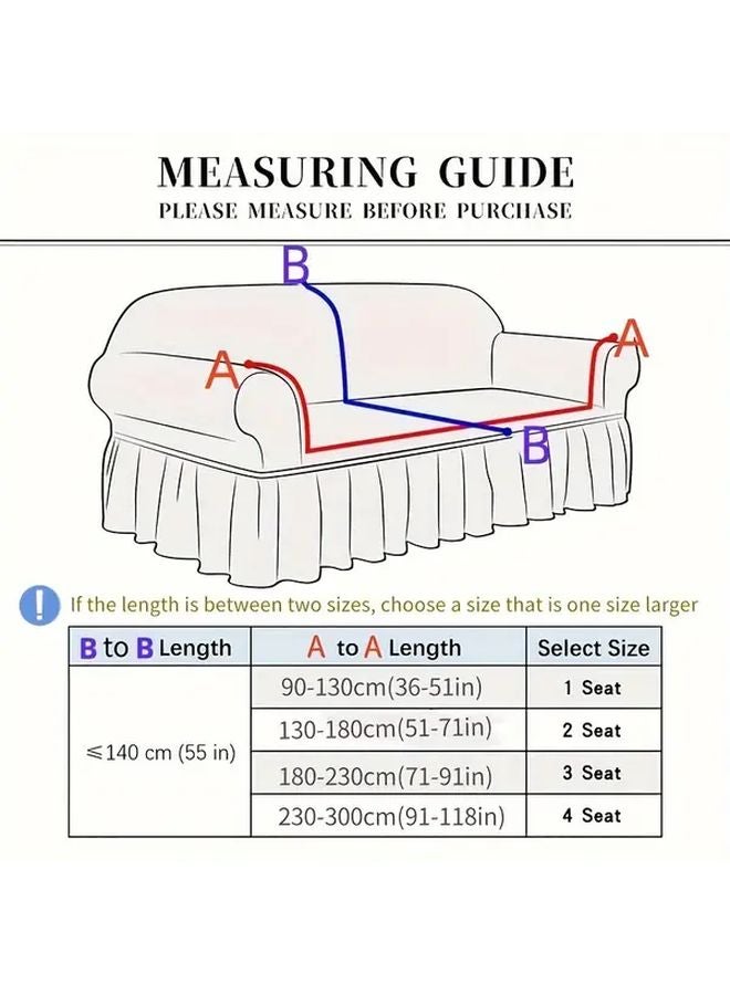 Christmas House Single Seat Sofa Cover With Free Pillowcase Elastic Fit For Living Room - Image 4