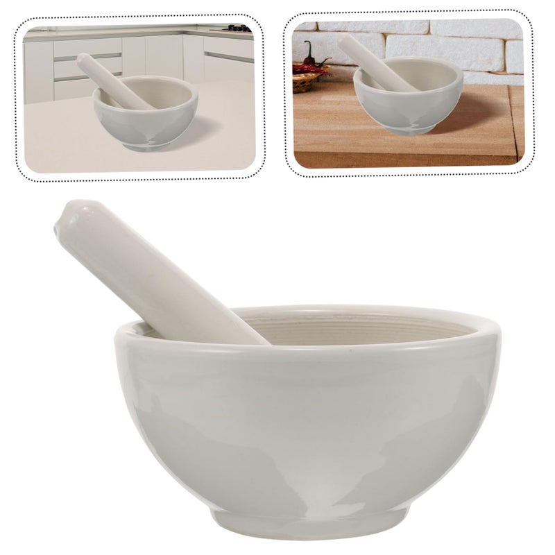 Ceramic Mortar And Pestle For Grinding Spices Garlic And Seasonings - Image 4