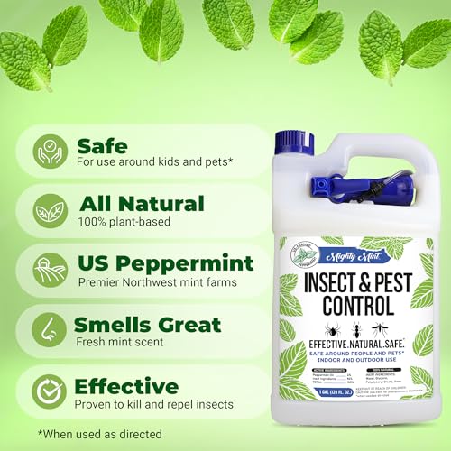 Mighty Mint Gallon (128 oz) Insect and Pest Repellent Peppermint Oil - Natural Spray for Spiders, Ants, and More - Image 2