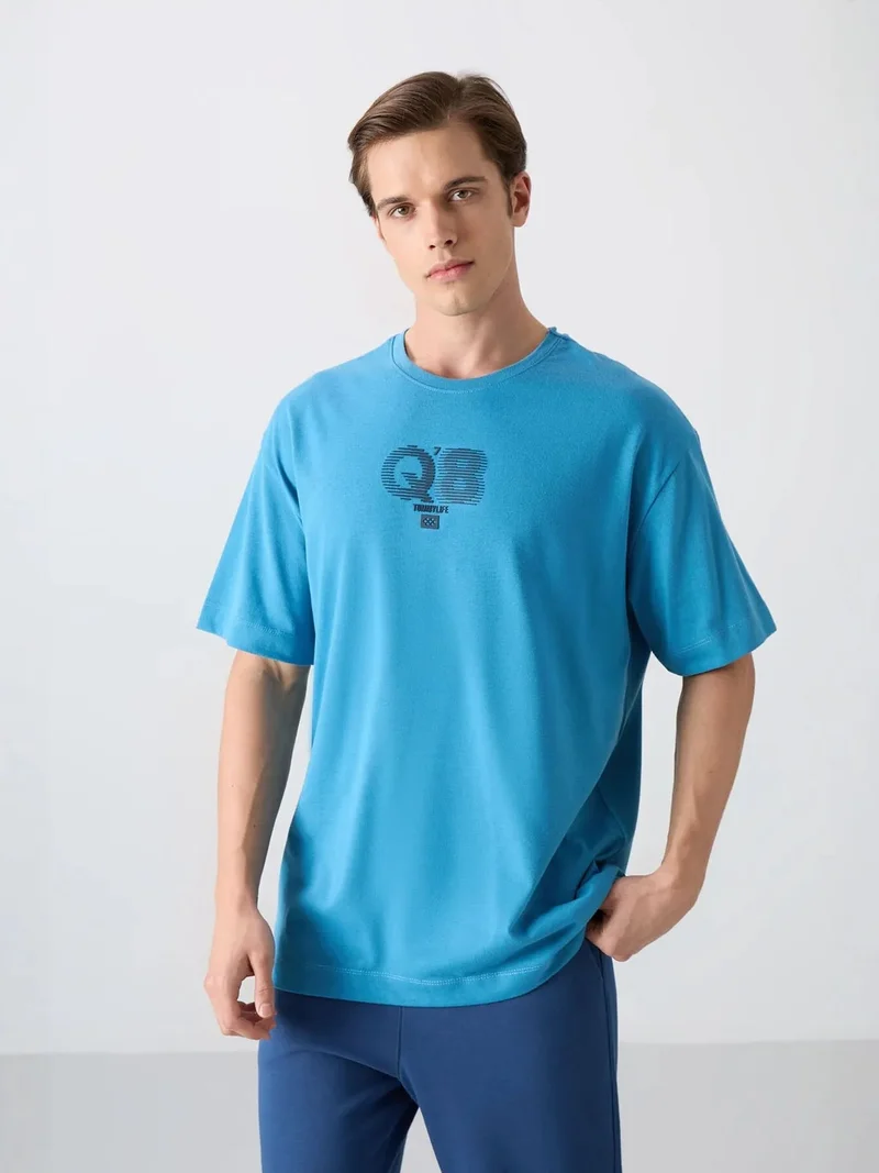 تومي لايف TOMMY Oversized Printed Logo Crew Neck T-Shirt