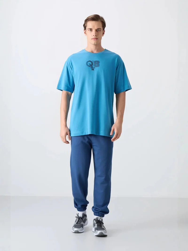 تومي لايف TOMMY Oversized Printed Logo Crew Neck T-Shirt