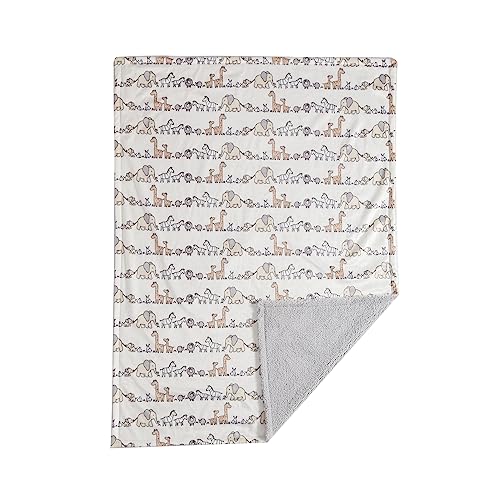 CREVENT Minky Baby Blanket for Girls Boys, Soft Plush Receiving Blanket for Newborns - 30x40 Inches (Animal) - Image 3