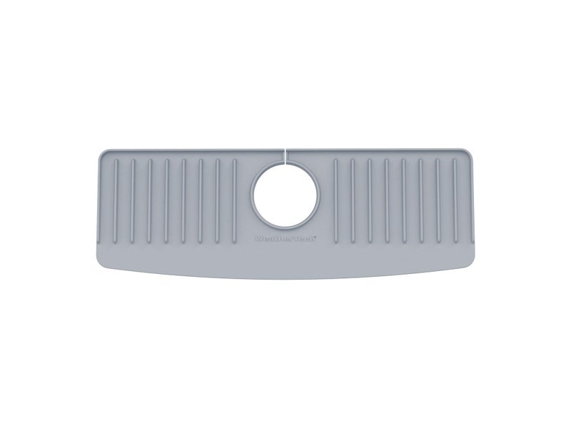 WeatherTech FaucetMat - Protect Your Kitchen & Bathroom Countertops - Light Grey/Pebble - Image 1
