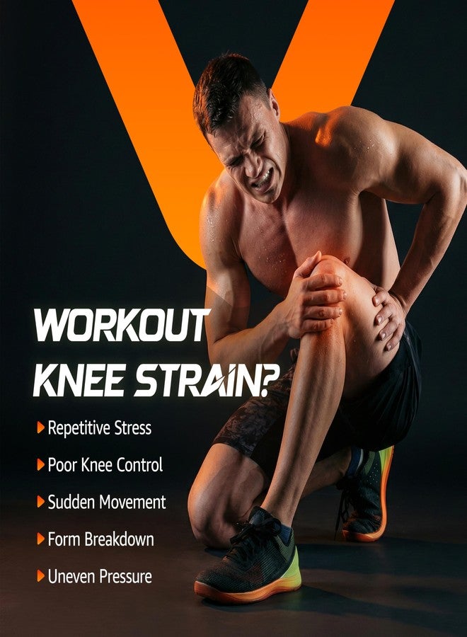 Orth-rem Adjustable Knee Support with Compression & Stabilizing Wrap Straps | Breathable Knee Cap for Pain Relief, Sports, Gym & Daily Use | for Gym, Sports, Kabaddi, Basketball, Cycling, Running, Exercise, Jogging, Running, Workout & Injury Recovery for Men & Women (Universal Size (Pair)) - Image 3