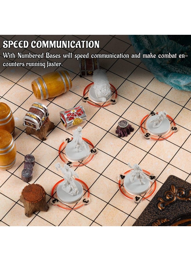 CZYY Numbered Markers Acrylic Creature & Monster Condition Rings Number from 1 to 30 Great DM Tool for Dungeons & Dragons, Pathfinder, D&D and RPG Miniatures - Image 4