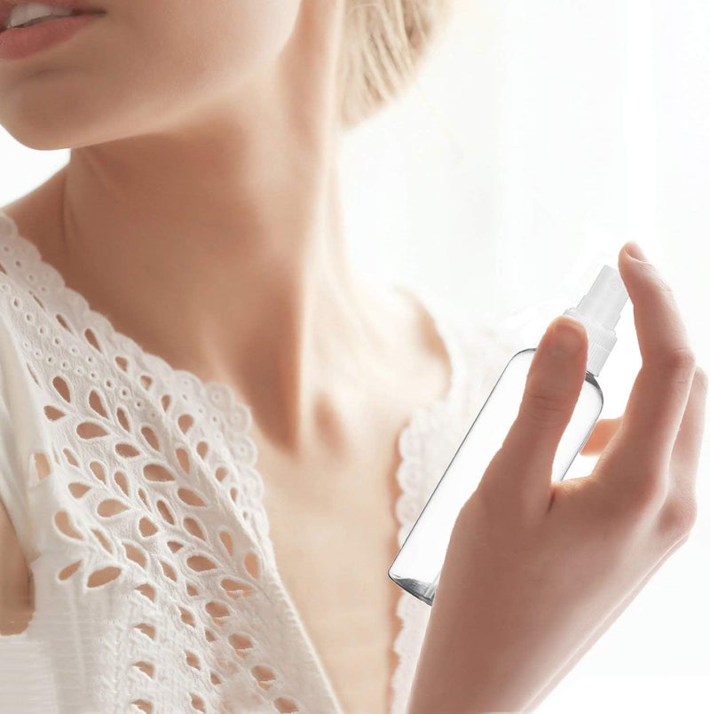 klarako 4PCS Refillable,Reusable Spray Bottles Fine Mist sprayer Clear Plastic Mist Sprayer Travel for Home, Travel, Camping, Hiking - Image 2