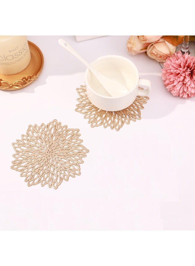 4 قطع من قواعد الأكواب للمطبخ، قواعد أكواب مقاومة للحرارة قابلة للغسل للاستخدام الداخلي/الخارجي، قواعد أكواب قابلة للمسح، قواعد أكواب للطاولة، حفلات الزفاف، التخييم، المهرجانات، قواعد أكواب القهوة - Image 3