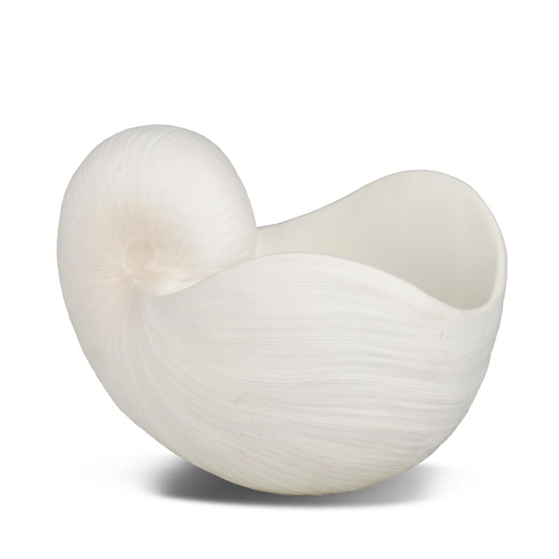 Braxio Modern Home Decor Sea Shell - Beach Themed Statue Resin Conch Shape Dish for Keys, Rings, or Succulent Planter - Coastal Decorative Bowls for Bathroom, Living Room, 12.25 x 6.25 x 8.25 Inch - Image 1