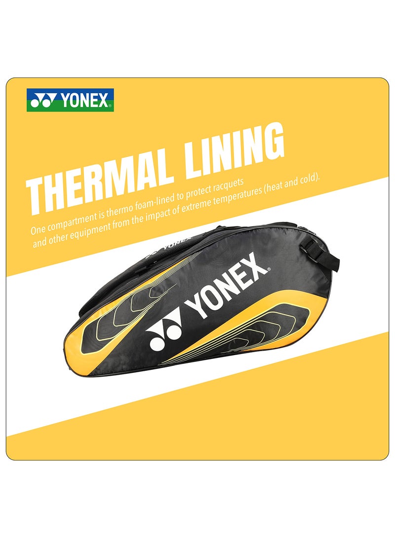 يونيكس حقيبة مضارب تنس الريشة من يونيكس 2326 T03 - حقيبة رياضية متعددة الاستخدامات مزودة بحجرة تخزين رئيسية وجيوب للملحقات وحزام كتف قابل للتعديل - Image 5