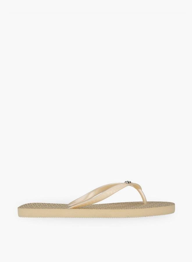 Celeste Women Monogram Print Flip Flops - Image 1