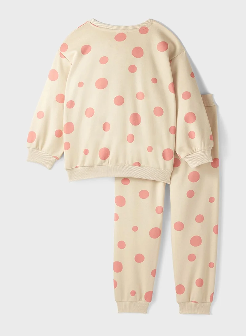 جون Floral Printed Tracksuit Set