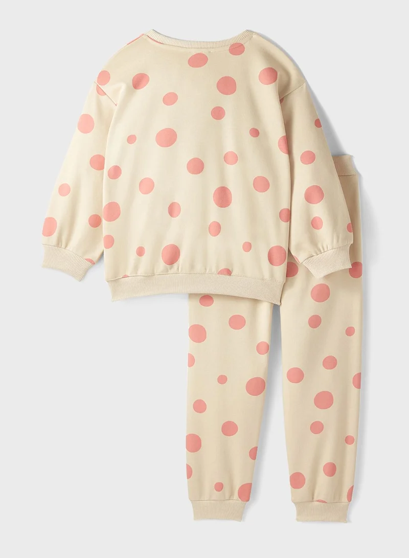 جون Floral Printed Tracksuit Set