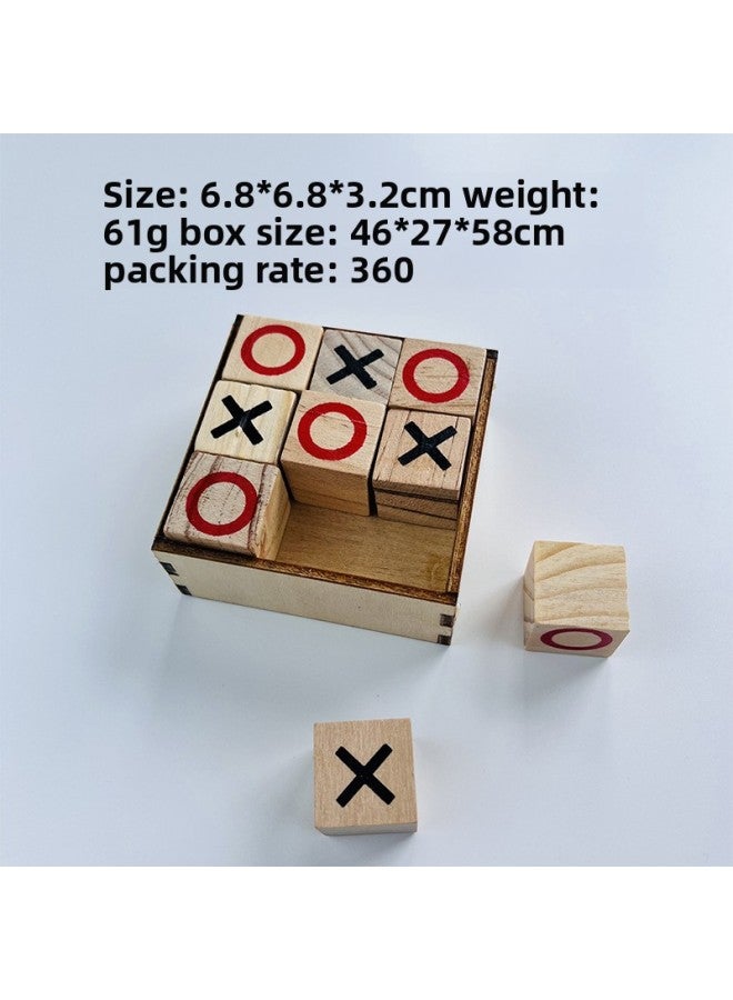 XO Sanlian Tic Tac Toe Leisure Battle Table Game Stall Cross-border Wholesale Stall Wooden Toys