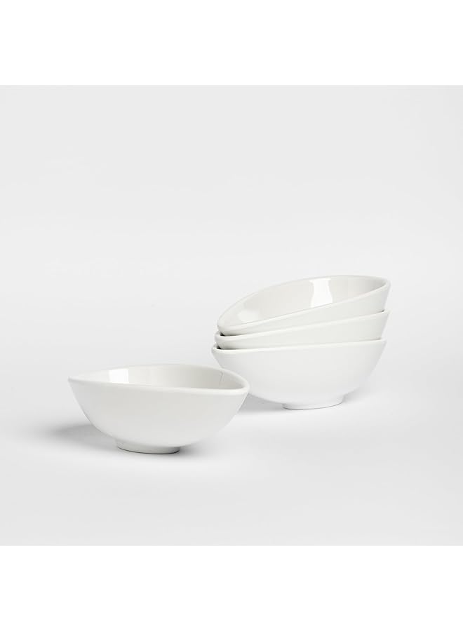 Master Gold Set Of 4 Oval Dipping Plates Made Of Melamine White | Shatterproof Dishwasher Safe | Ideal For Dipping And Serving Nuts, Snacks, Sauces, Ketchup And More (14 * 8Cm) - Image 5