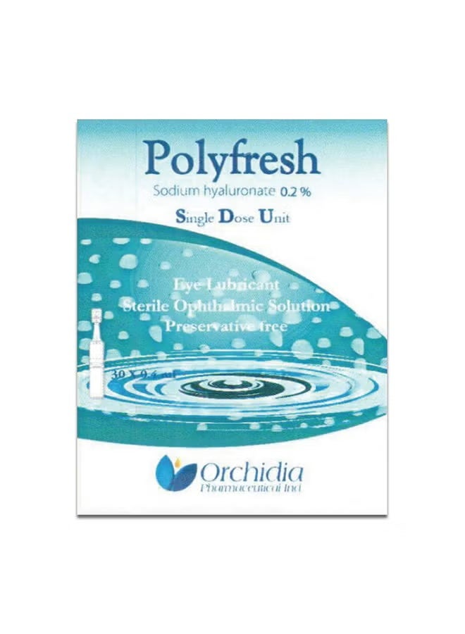 Polyfresh 0.2 Single Dose Unit 0.4ml x 30 Lubricating Eye Drops