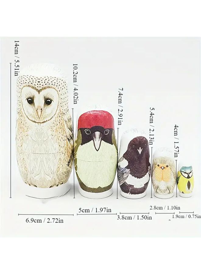 59th Matryoshka Nesting Doll Stacking Puzzle Toy Handmade Holiday Gift Home Decor - Image 3