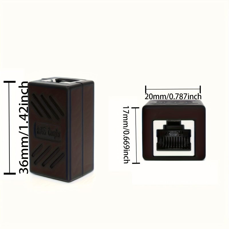 High Speed RJ45 Ethernet Coupler 2pcs For Cat7 Cat6 Cat5 Cables - Image 4