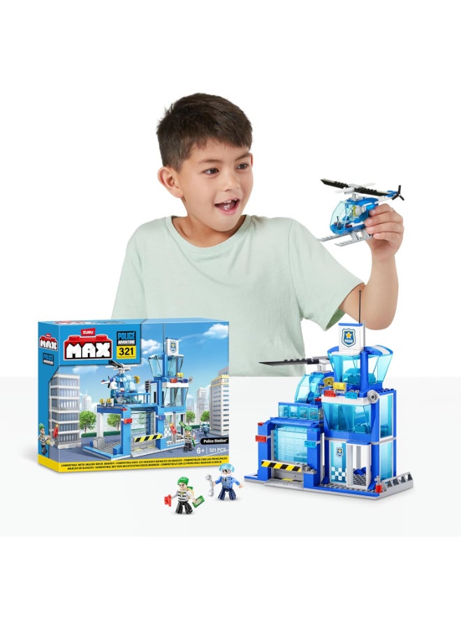 Zuru Max Max Adventure Police Station Playset (321 pieces) - Image 5