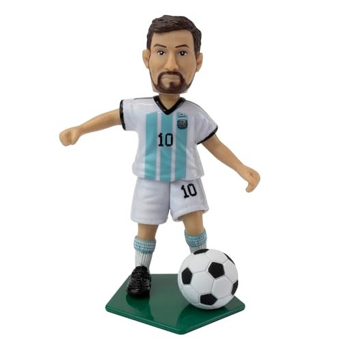 Maccabi Art Official Lionel Messi Argentina Soccer Action Figure 45 Collectible with Movable Arms Head Display Stand - Image 1