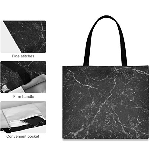 visesunny Women's Large Canvas Tote Shoulder Bag Turtle In The Blue Sea Top Storage Handle Shopping Bag Casual Reusable Tote Bag for Beach,Travel,Groceries,Books - Image 5