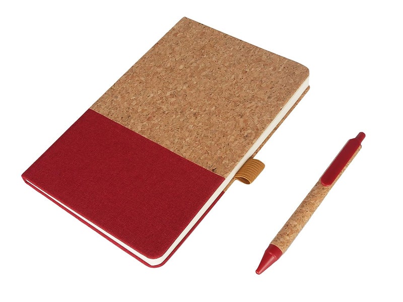 Eco-neutral Eco-Friendly Cork Notebook and Pen Set - Image 1