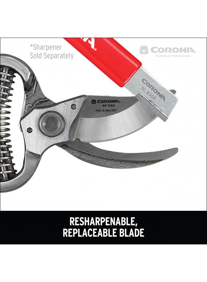 Corona BP 3180D Forged Classic Bypass Pruner with 1 Inch Cutting Capacity, 1", Red - Image 4