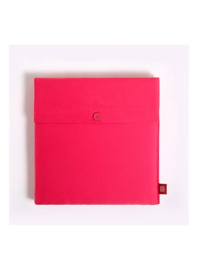 Zsa Zsa Zsu  Solid Fuchsia Queen Size Cotton Satin Elastic Sheet.  | Best Price UAE