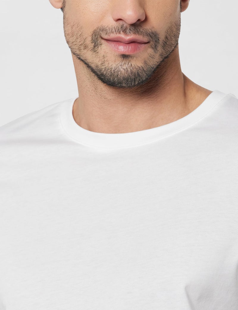 Marks & Spencer تي شيرت ماركس آند سبنسر للرجال بقصة عادية (60581511011_أبيض 2XL) - Image 4